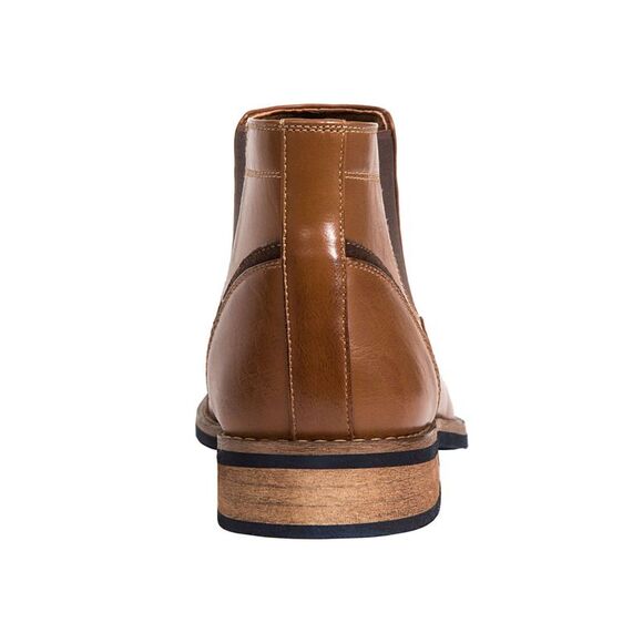 DEER STAGS Mens Brown Goring Cushioned Argos Cap Toe Block Heel Chelsea 10.5 M - Picture 2 of 4